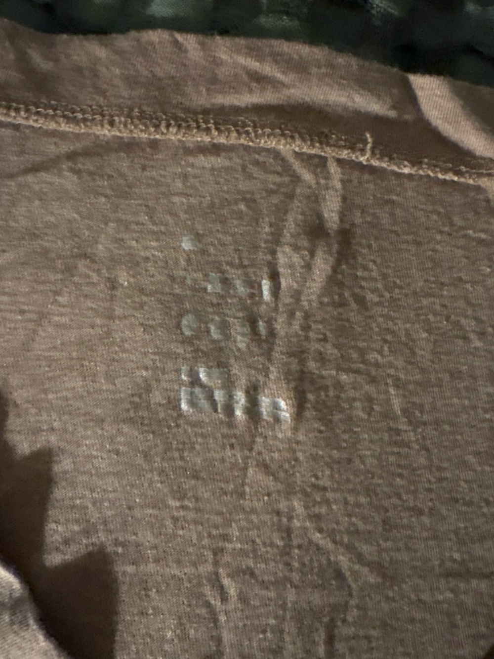 Women’s V‑Neck Tee in Light Brown - Picture 2 of 3